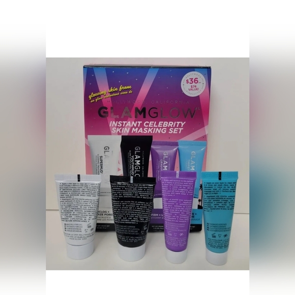 GLAMGLOW Instant Celebrity Skin Masking Travel Set ($74 Value) BRAND NEW IN BOX - Picture 5 of 7